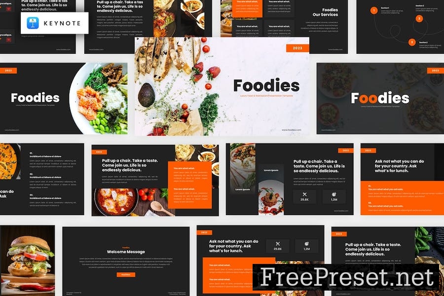 Foodies - Food & Restaurant Keynote Template