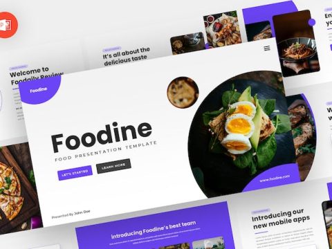 Foodine - Food Powerpoint Template FQDJBB3