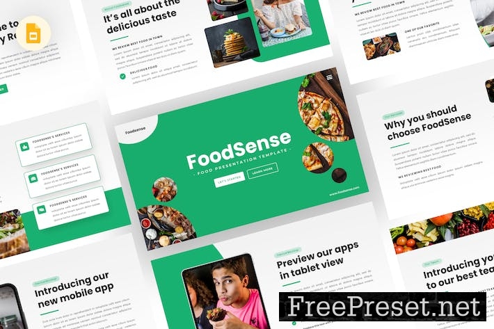 Foodsense - Food Google Slides Template