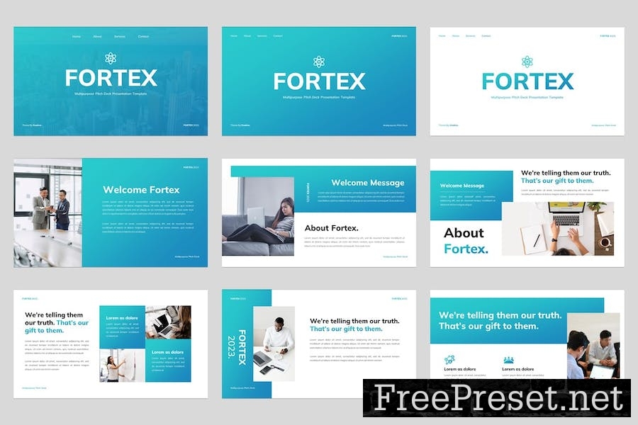 FORTEX - Multipurpose Pitch Deck Keynote Template LDGLYY2