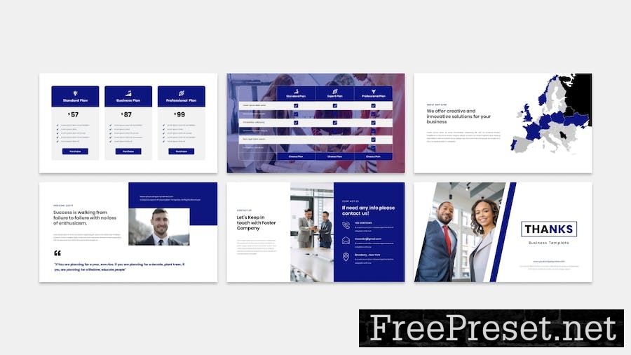 Foster - Business Presentation PowerPoint Template CMMJ7N6