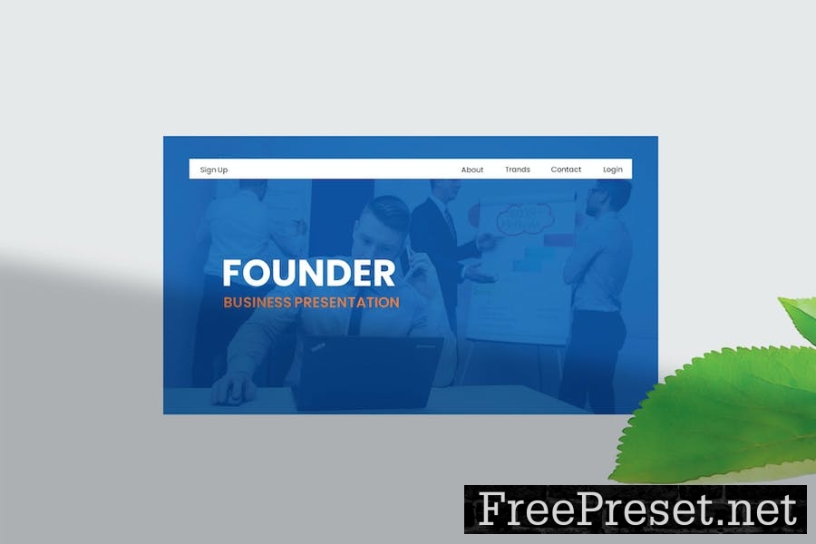 Founder - Google Slide Template KUZT697