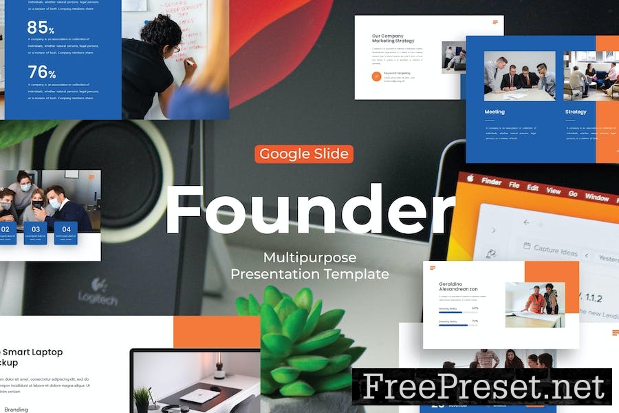 Founder - Google Slide Template KUZT697