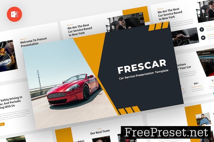 Frescar - Car Ser vice Powerpoint Template