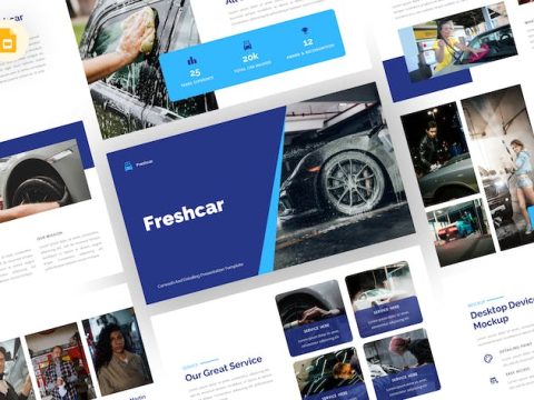 Freshcar - Car Wash Google Slides Template 28F7TUF