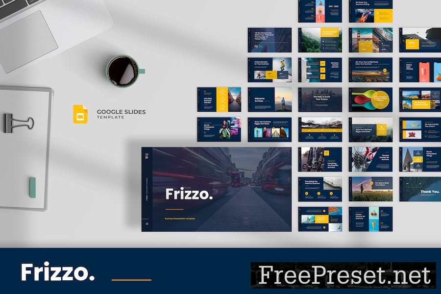 Frizzo - Business Google Slides Template 2MMFM5J