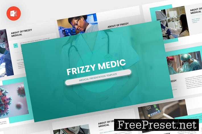 Frizzy - Medic Powerpoint Template XAQV5BC