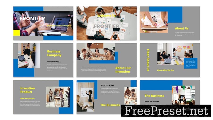 Frontier - Business Presentation PowerPoint Templa