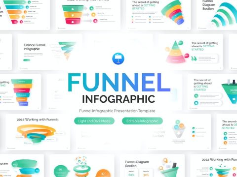 Funnel Infographic Keynote Template W8KZMM9