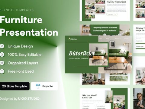 Furniture Business Presentation Template Keynote BV5MPCB