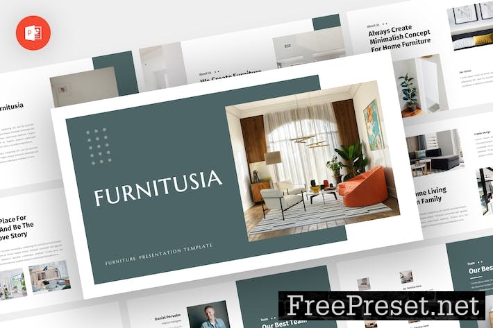 Furnitusia - Furniture Powerpoint Template S2PWBU3