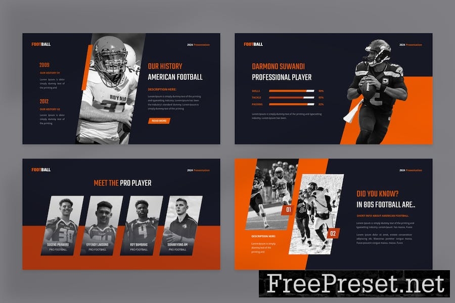 Futebolex - American Football Keynote Template