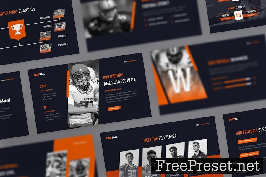 Futebolex - American Football Keynote Template