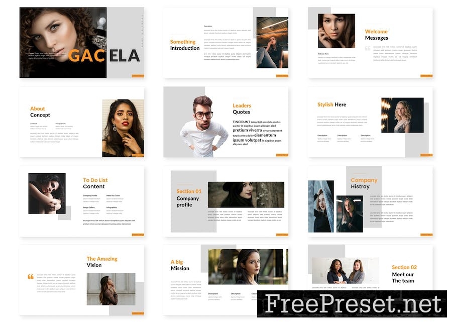 Gacela - Lookbook Keynote Template CD7FS5L