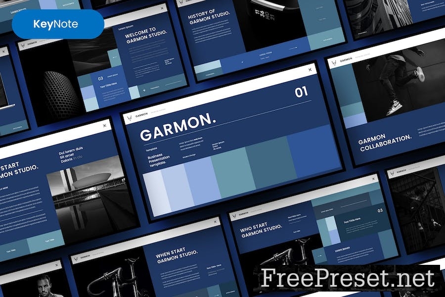 Garmon – Business Keynote Template SHRAQYT