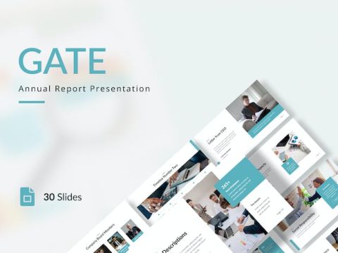 Gate - Annual Report Presentation Google Slides 6989VW5