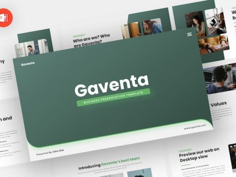 Gaventa - Business Powerpoint Template S3WY2U7