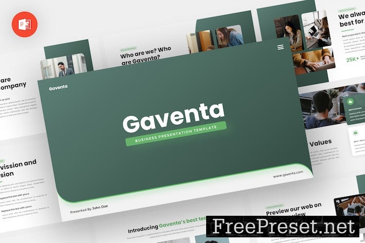 Gaventa - Business Powerpoint Template S3WY2U7