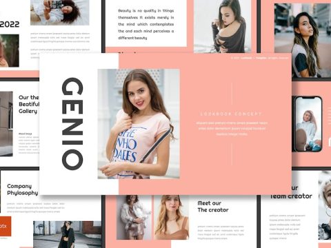 Genio - Lookbook Powerpoint Template HE58EP2