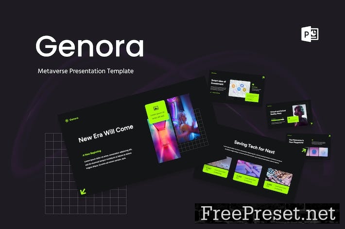 Genora - Metaverse Presentation PowerPoint J5TVZUM