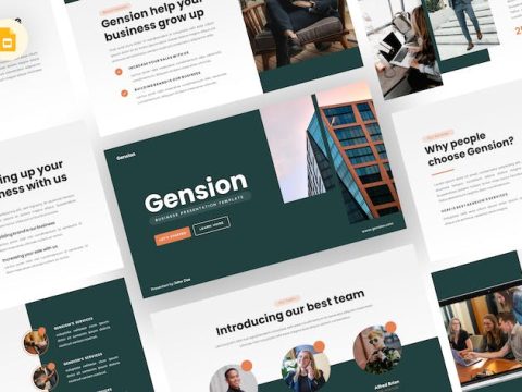 Gension - Business Google Slides Template B3Q6RAD