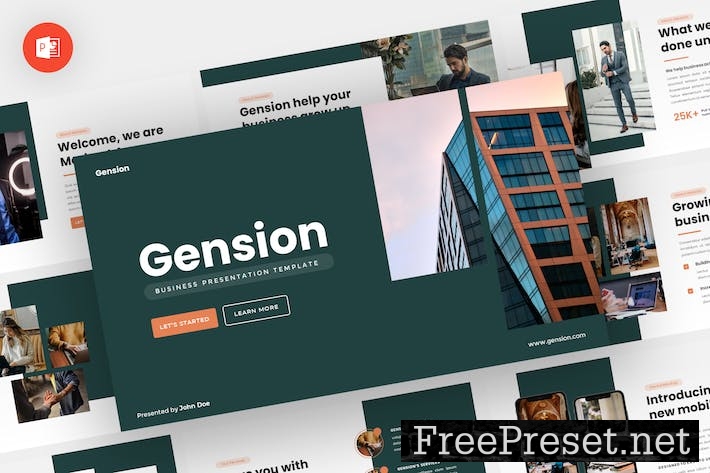 Gension - Business Powerpoint Template