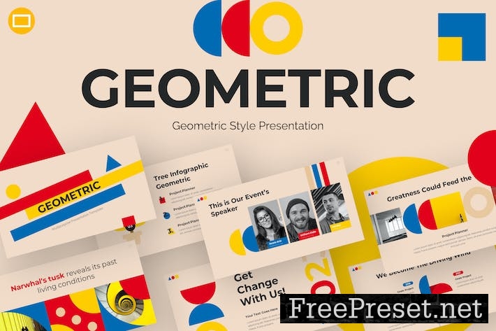 Geometric Infographic Google Slides Template