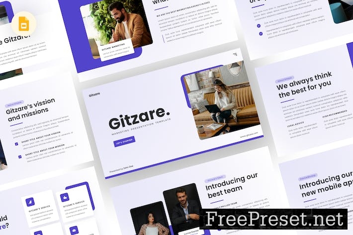 Gitzare - Marketing Google Slides Template