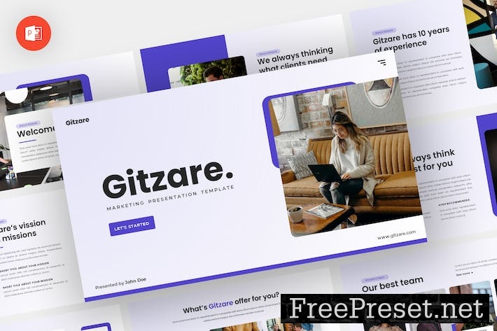 Gitzare - Marketing Powerpoint Template ZLQ3YJ5