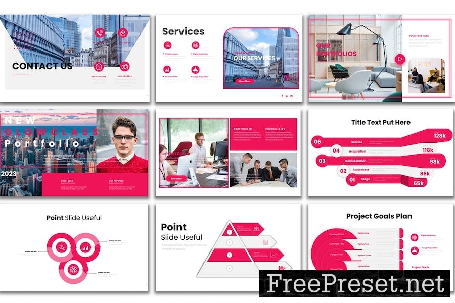 Glow Class - PowerPoint Presentation Template X2DXB5J