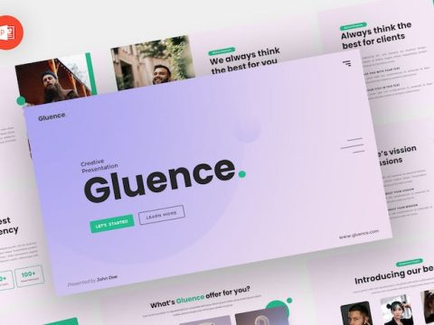 Gluence - Creative Powerpoint Template 3NPYF35