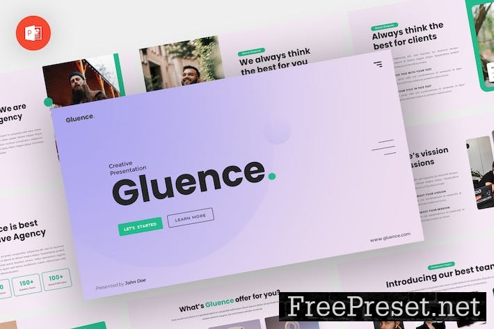 Gluence - Creative Powerpoint Template 3NPYF35