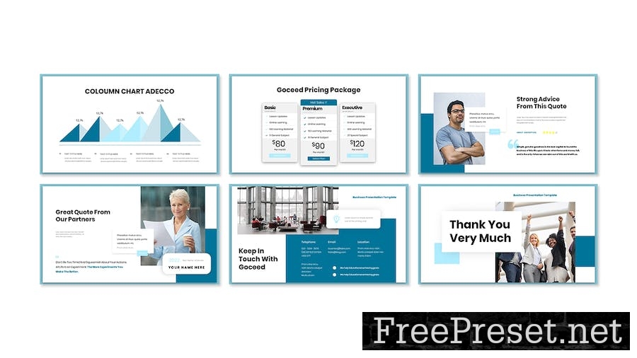 Goceed - Business Presentation PowerPoint Template