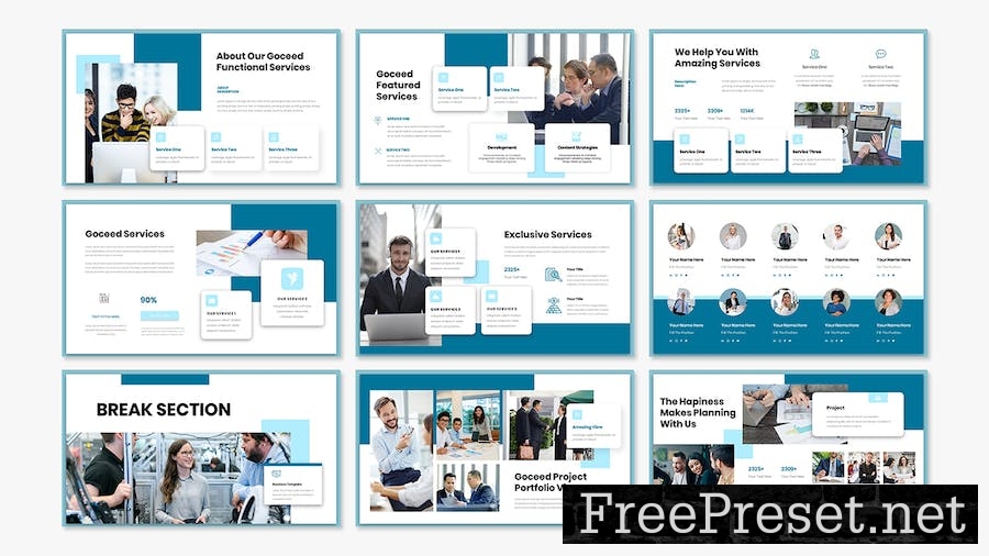 Goceed - Business Presentation PowerPoint Template