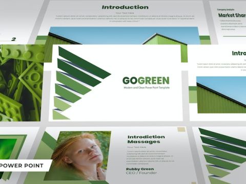 GOGREEN Business Company Profile PPT Template 002 3FX2NT5