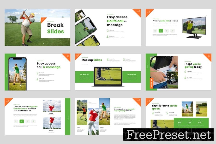 Golife - Golf Club Keynote Template ZNBFBHM