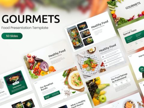 Gourmets Food PowerPoint Template