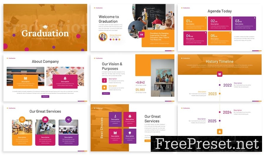 Graduation - Education Google Slide Template AV899JF