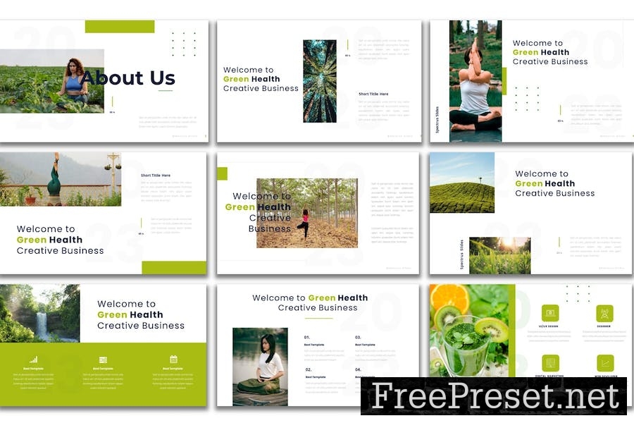 Green Health - PowerPoint Presentation Template