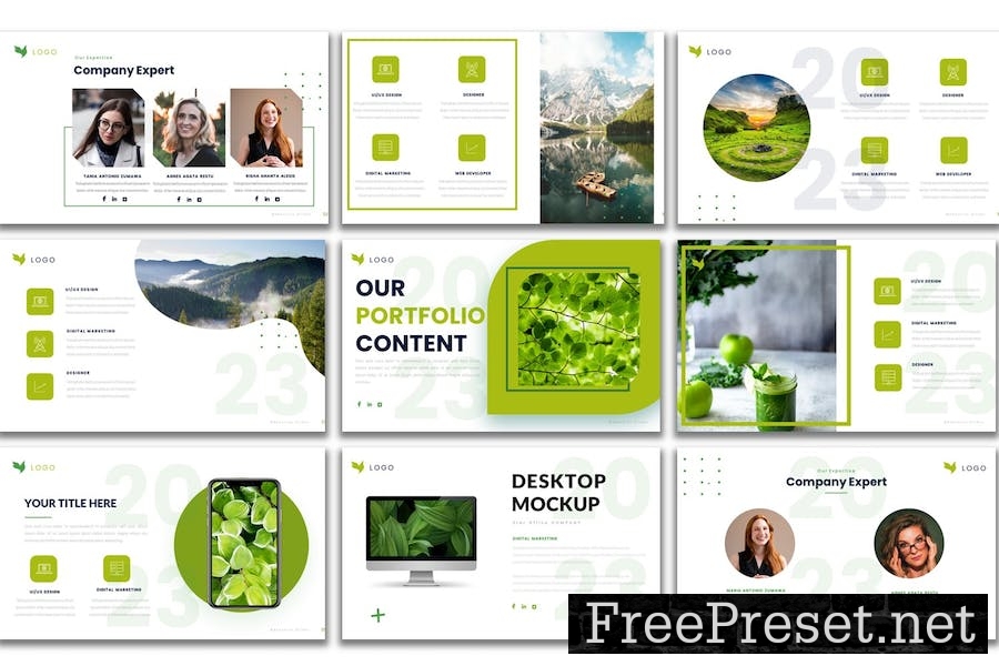 Green Health - PowerPoint Presentation Template