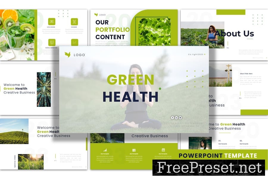 Green Health - PowerPoint Presentation Template