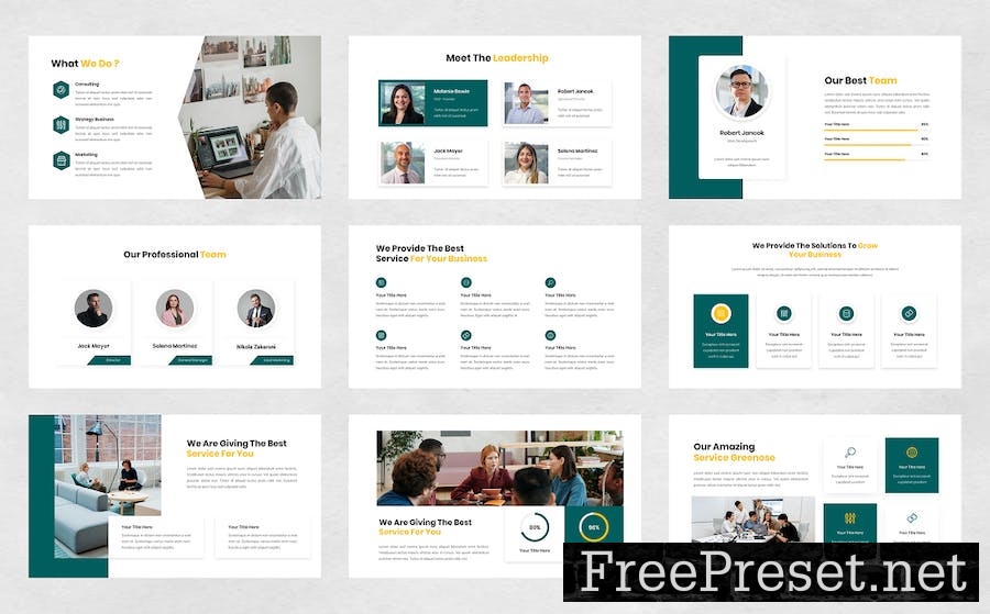 Greenose - Company Business Google Slide Template WCZ8HWW