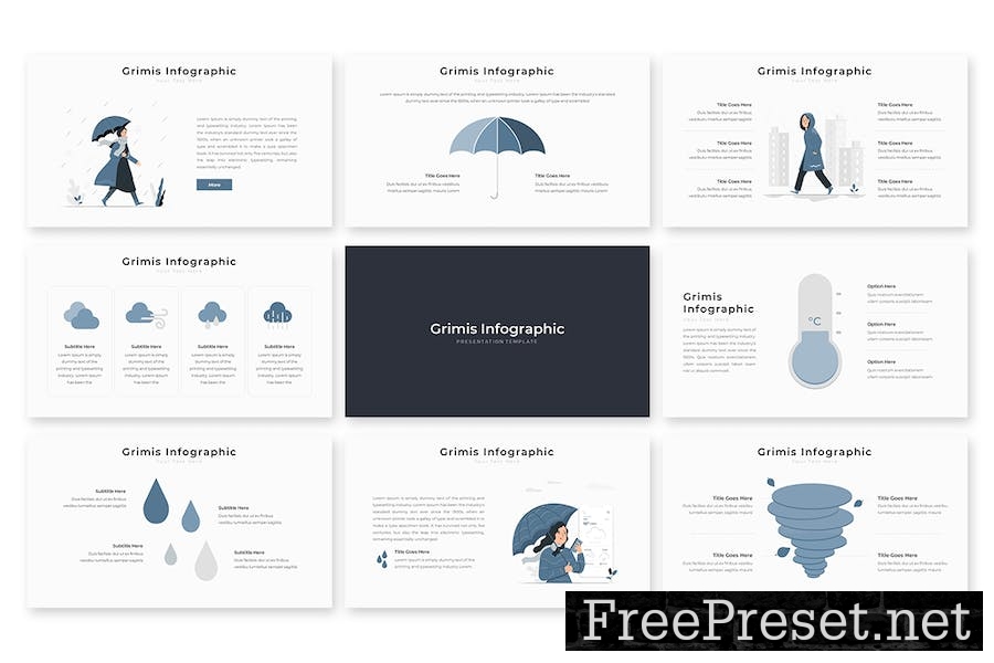 Grimis Infographic - Powerpoint Template 3THJKZD