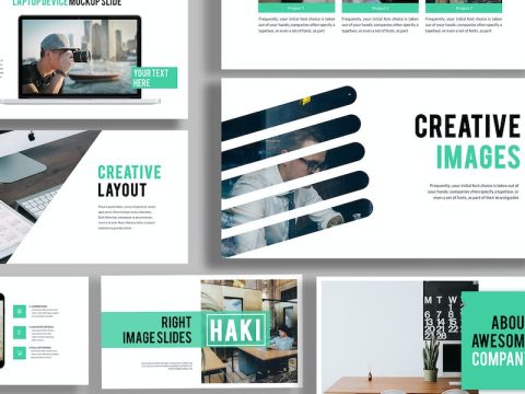 Haki Powerpoint Template KEDCS2U