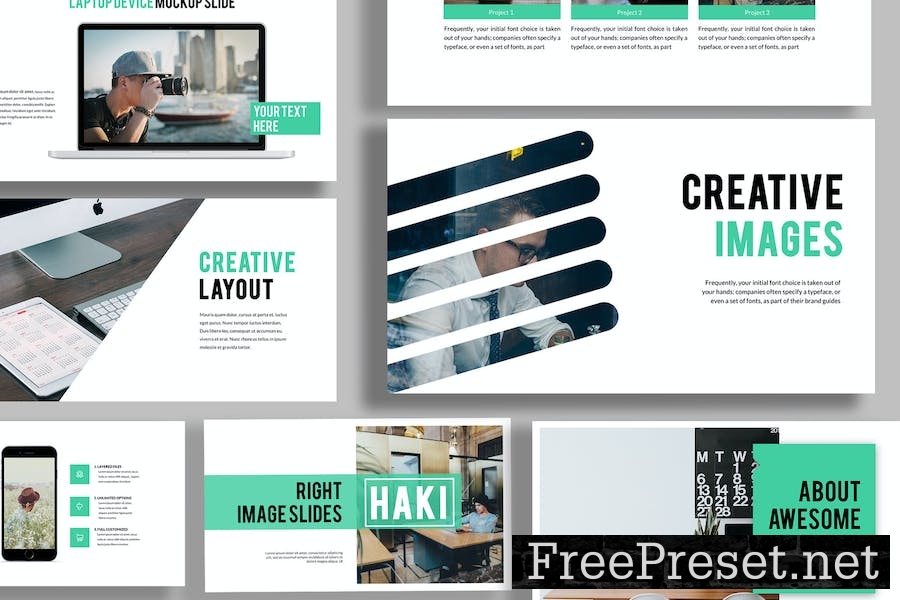 Haki Powerpoint Template KEDCS2U