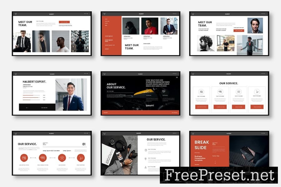 Halbert – Business Keynote Template SRTVR2F