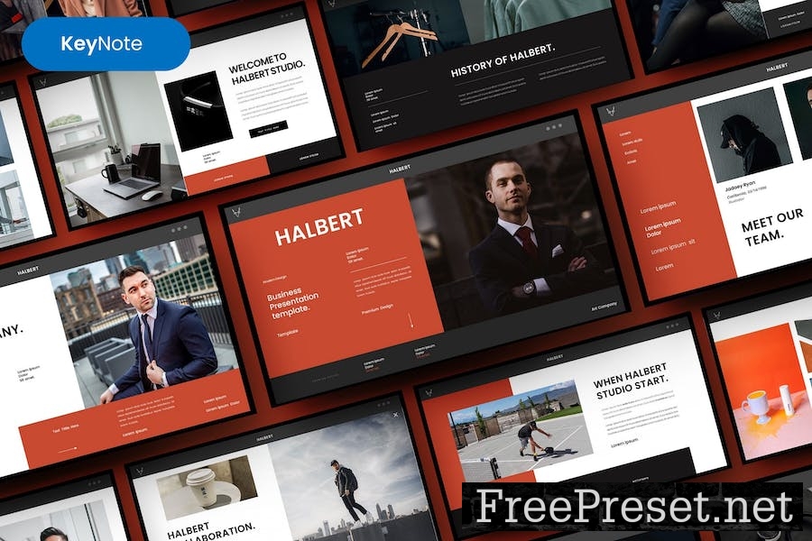 Halbert – Business Keynote Template SRTVR2F