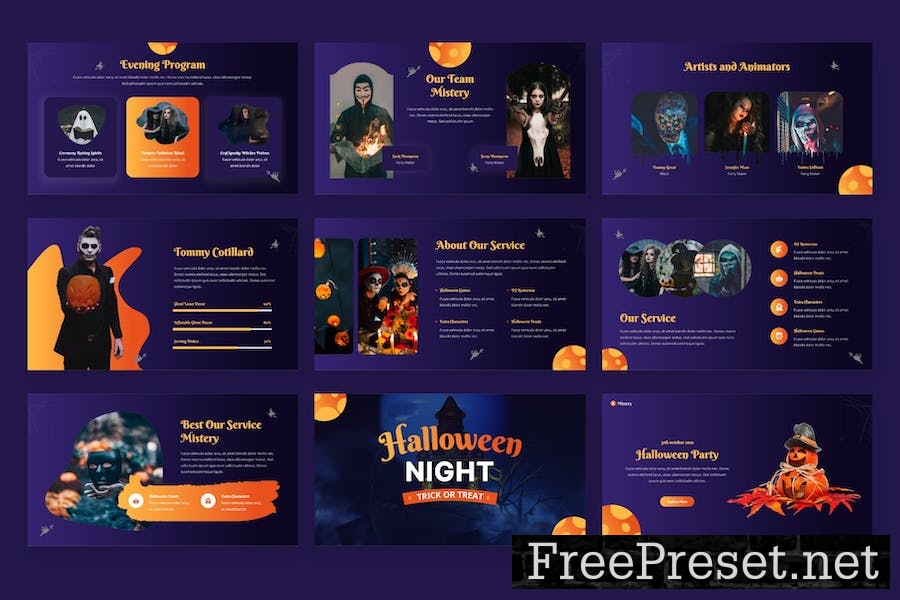 Halloween Theme Keynote Template L746WXC