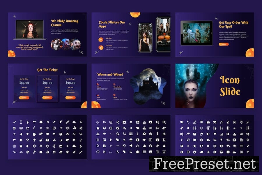 Halloween Theme Keynote Template L746WXC