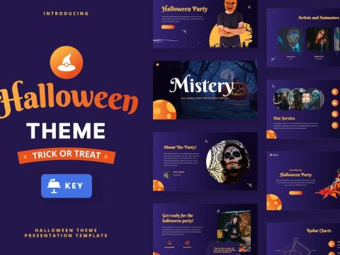 Halloween Theme Keynote Template L746WXC